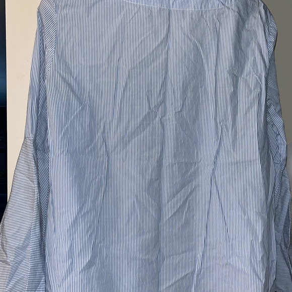 Zara long sleeve top bell sleeve stripped size large - Picture 4 of 6